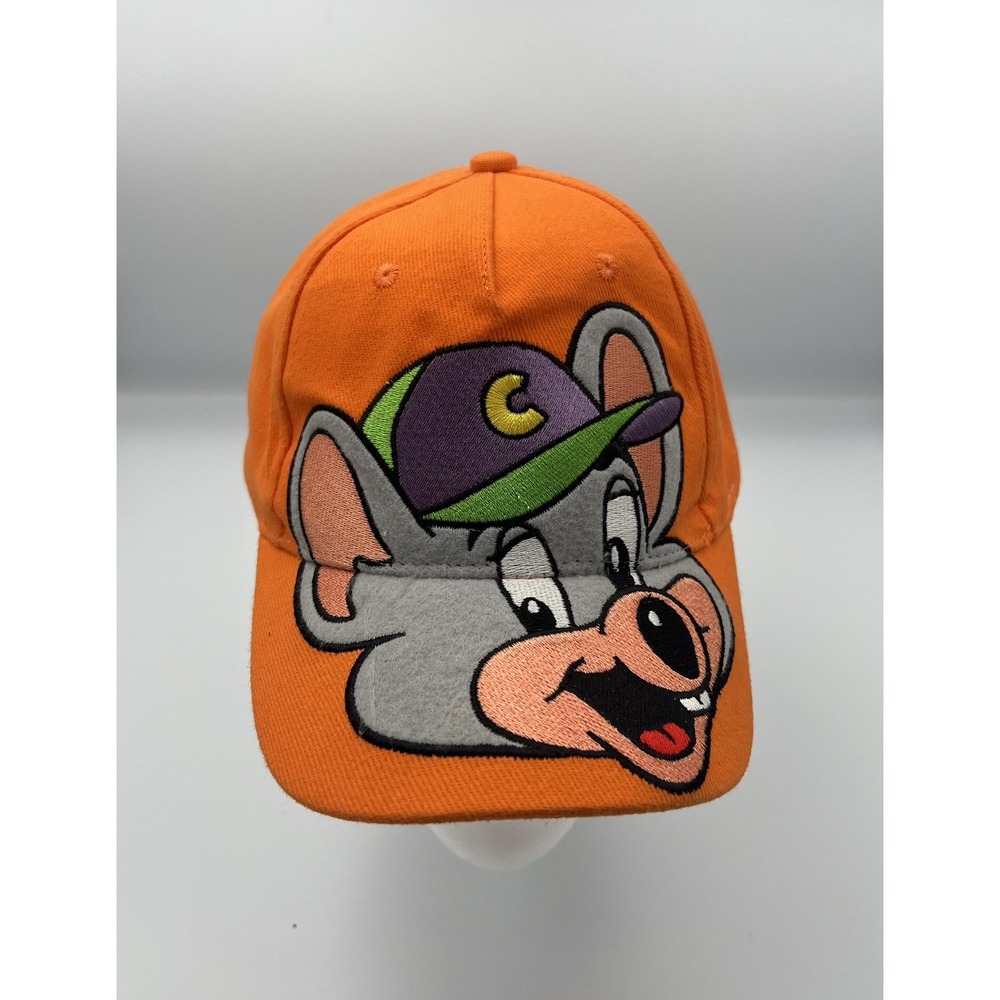 Child's Orange Chuck E Cheese Ball Cap Hat Every Kids A Winner Adjustable 2007